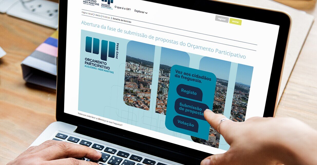 imagem 3 - site aplicado num portátil