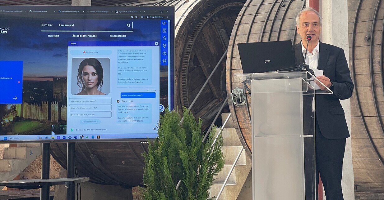 Presidente da Autarquia a discursar